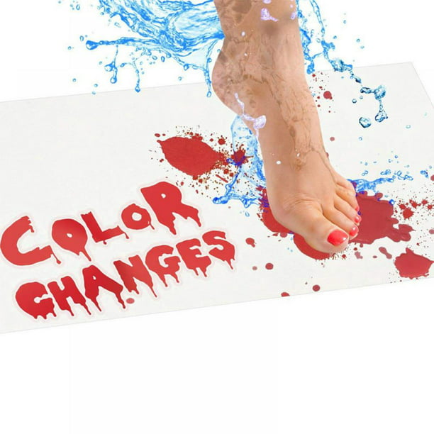 Halloween Bloody Bath Mat Color changing Carpet 70cm x 40cm Horrible Floor Mat 